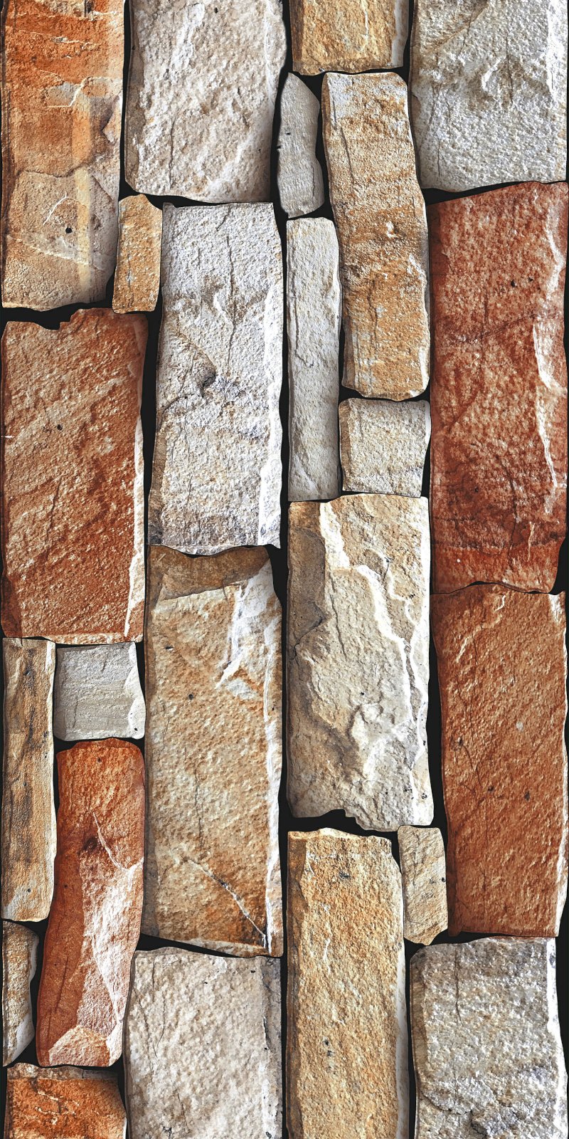 ASIA TILE 20X40 GRANADA BROWN EMBOSSED